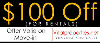 $100 off for Rentals